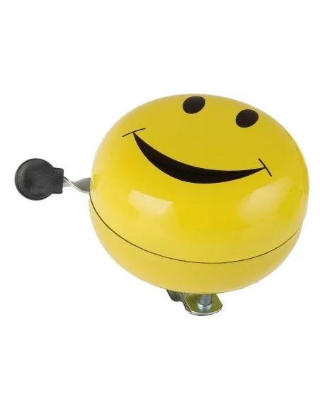Fietsbel Ding-Dong M-Wave ø80mm - smiley yellow