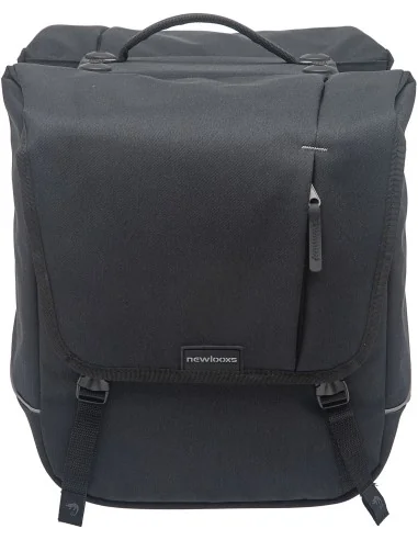 Dubbele fietstas New Looxs Nova Double Racktime 32 liter 35 x 35 x 15 cm (2x) - zwart