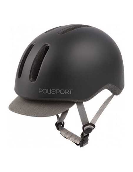 Fietshelm Polisport Commuter M (54-58cm) - mat zwart/grijs