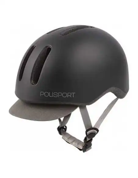 Fietshelm Polisport Commuter M (54-58cm) - mat zwart/grijs