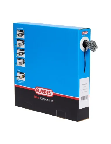 Schakel binnenkabel Elvedes 2250mm RVS Slick ø1,1mm N-nippel (100 stuks) - Zilver