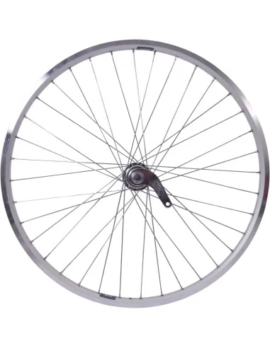 Achterwiel 26 x 1.75 / 1.95" met Favorit remnaaf/ Zac 19 velg - zilver