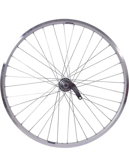 Achterwiel 26 x 1.75 / 1.95" met Favorit remnaaf/ Zac 19 velg - zilver