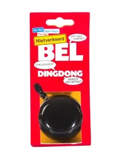 Fietsbel Ding-Dong NietVerkeerd ø60mm - zwart
