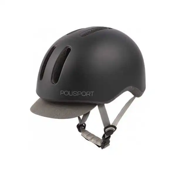 Fietshelm Polisport Commuter L (58-61cm) - mat zwart/grijs