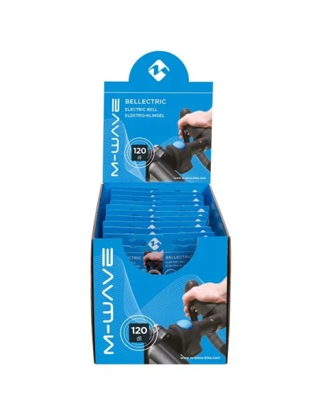 Fietsbel elektrisch M-Wave 120dB (per stuk)