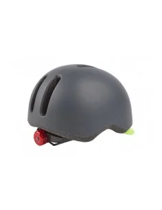 Fietshelm Polisport Commuter M (54-58cm) - mat donkergrijs/fluoriserend geel