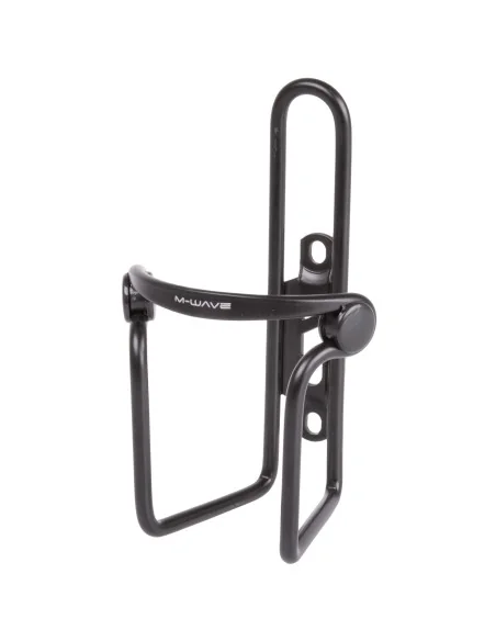Bidonhouder M-Wave aluminium met PVC klemmen - zwart