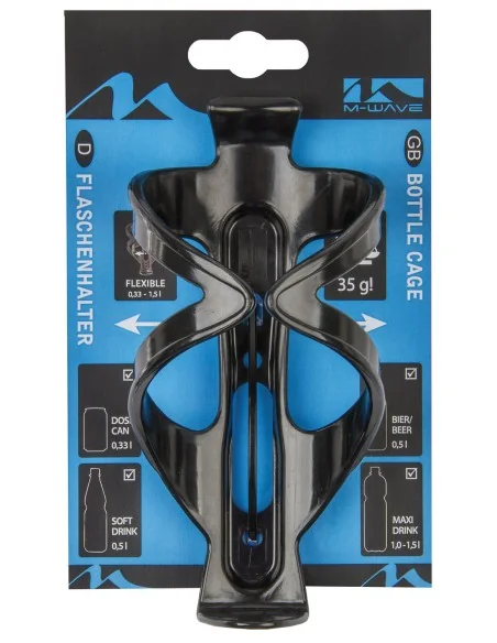 Bidonhouder M-Wave BC 32 Flex polycarbonaat - zwart
