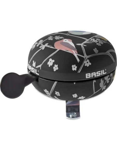Fietsbel Basil Big Bell Wanderlust ø80mm - charcoal