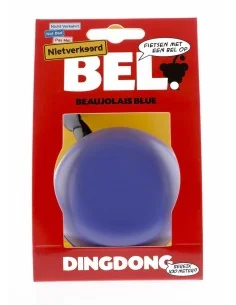 Fietsbel Ding-Dong NietVerkeerd ø80mm - beaujolais blue 2