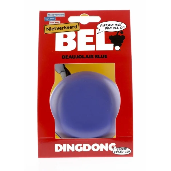 Fietsbel Ding-Dong NietVerkeerd ø80mm - beaujolais blue