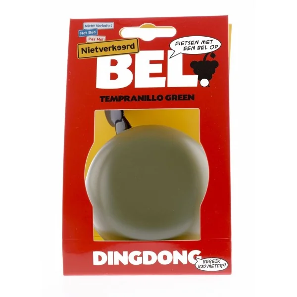 Fietsbel Ding-Dong NietVerkeerd ø80mm - tempranillo green