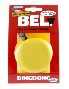 Fietsbel Ding-Dong NietVerkeerd ø80mm - chardonnay yellow 2