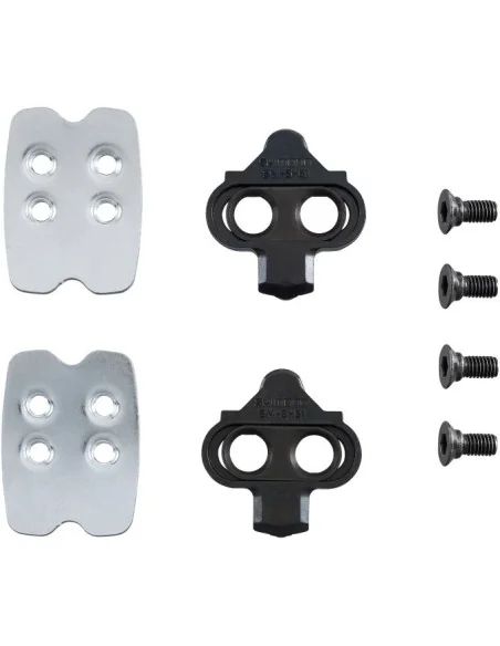 Schoenplaatjes Shimano SM-SH51 SPD met achterplaat (eenzijdig uitklikbaar)
