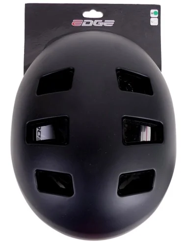 Fietshelm Edge Urban E-bike Pedelec Medium (54-58cm) - zwart - NTA 8776 keurmerk (bromfiets & speed pedelec)