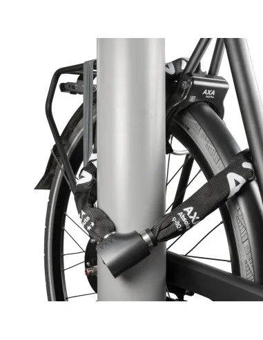 Kettingslot Axa Absolute ART2 - 9-90 met polyester hoes - zwart