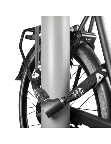 Kettingslot Axa Absolute ART2 - 9-90 met polyester hoes - zwart