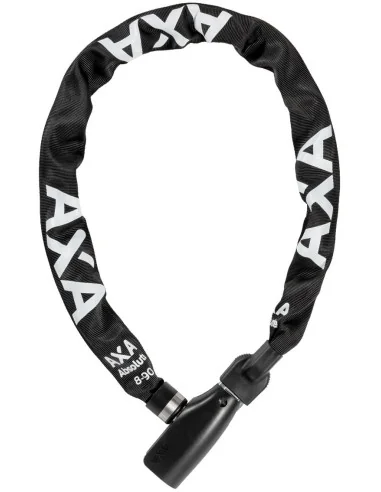 Kettingslot Axa Absolute 8-90 met polyester hoes - zwart