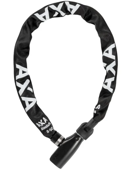 Kettingslot Axa Absolute 8-90 met polyester hoes - zwart