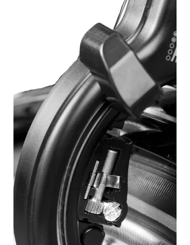 Ringslot Axa Solid Plus met afdekkapjes - zwart (werkplaatsverpakking)