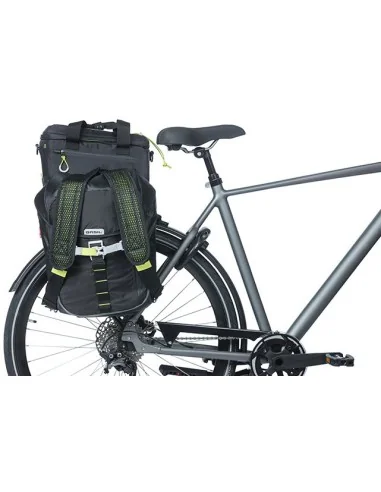 MIK Pannier bag tubes Basil voor MIK bagagedragerplaat - zwart (2 stuks)