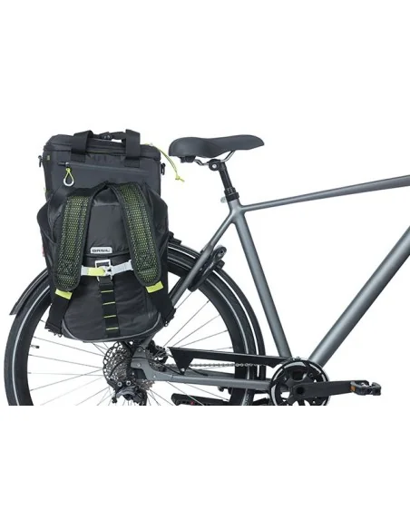 MIK Pannier bag tubes Basil voor MIK bagagedragerplaat - zwart (2 stuks)