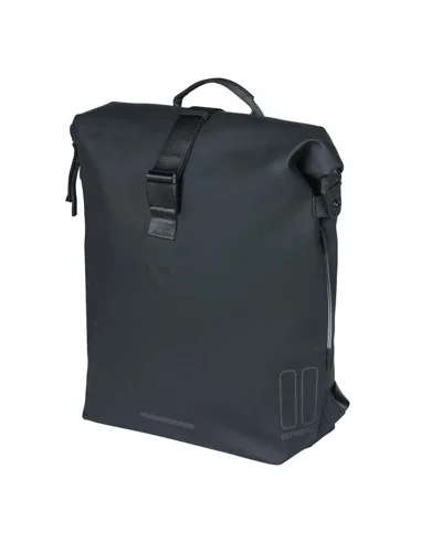 Fietsrugzak Basil SoHo Nordlicht 17 liter 31 x 14 x 37 cm - night zwart