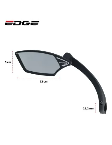 Spiegel Edge E-Bike Luxe met klem - linkse montage