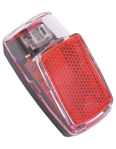 Achterlicht spatbord Edge Vida - 1 led - inclusief batterijen (bulk verpakking)