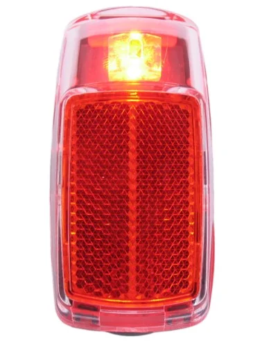 Achterlicht spatbord Edge Vida - 1 led - inclusief batterijen (bulk verpakking)