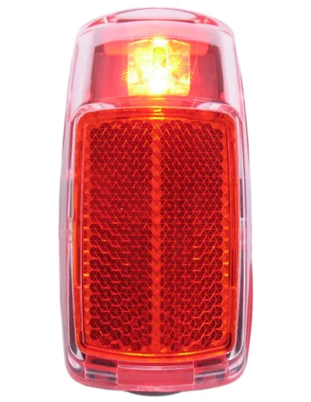 Achterlicht spatbord Edge Vida - 1 led - inclusief batterijen (bulk verpakking)