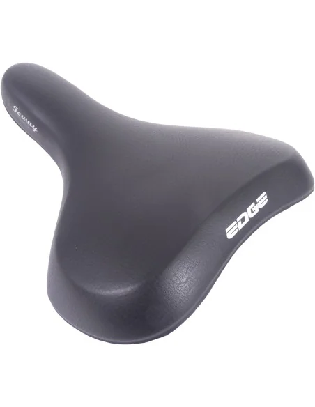 Fietszadel Edge Towny met memory foam - zwart