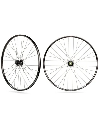 Wielset Rodi TRYP 25 27.5" voorwiel steekas 15x100 en achterwiel snelspanner 9x135 - 6 bouts remschijfbevestiging - 8/9/10/11 sp