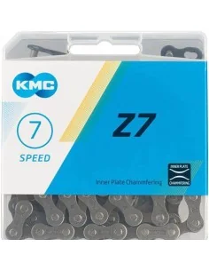 Ketting 7 speed KMC Z7  1/2 x 3/32" - zilverbruin 2