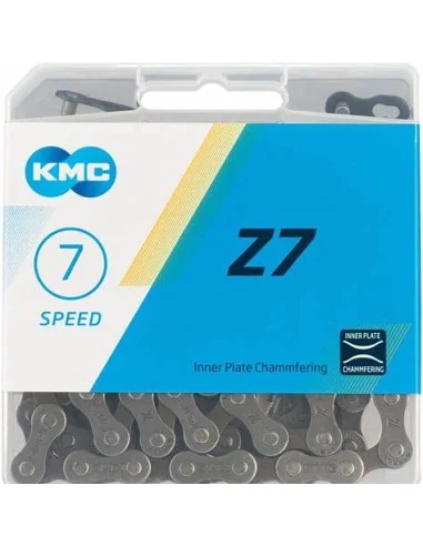 Ketting 7 speed KMC Z7 1/2 x 3/32" - zilverbruin