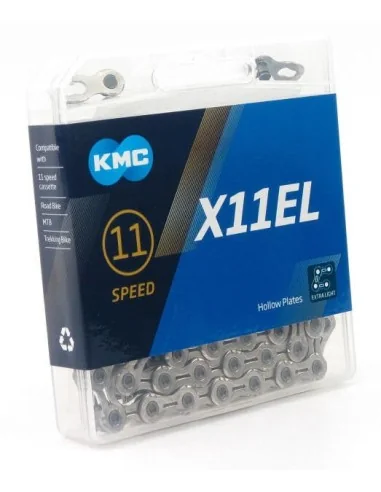 Ketting 11 speed KMC X11EL 1/2" x 11/128" - zilver
