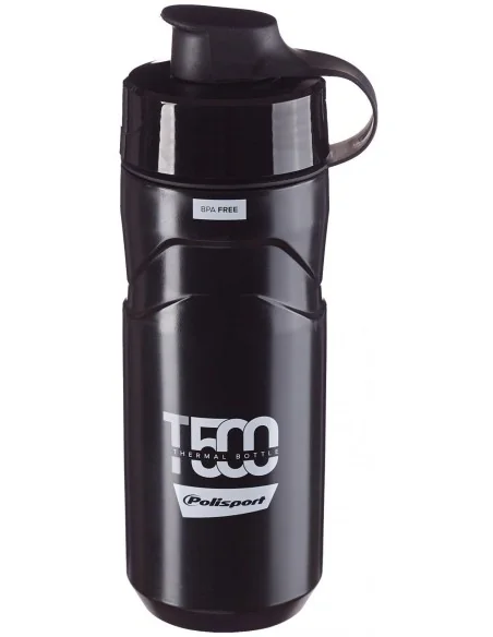 Thermo bidon Polisport T500 - 500 t/m 650 ml - zwart