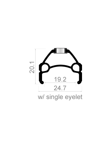 Wielset 29" Rodi Viper MTB - 8/9/10 speed - zwart