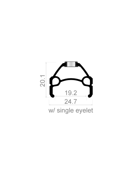 Wielset 29" Rodi Viper MTB - 8/9/10 speed - zwart