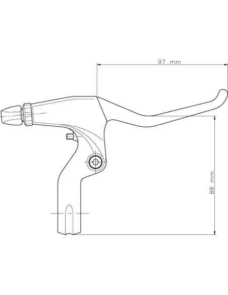 Remgreepset Miranda 3-Vinger Zwart/Mat-Zilver