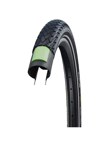 Buitenband Schwalbe Green Marathon GreenGuard 28 x 1.50"/ 40-622 - zwart met reflectie