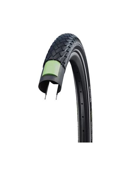 Buitenband Schwalbe Green Marathon GreenGuard 28 x 1.50"/ 40-622 - zwart met reflectie