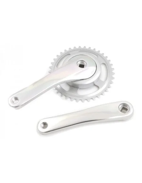 Crankstel 38T Gazelle Linea 170mm aluminium - zilver