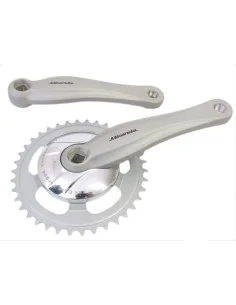 Crankstel 38T Miranda Beta 1 mdl. Gazelle 170mm met een 9.2cm disc - zilver