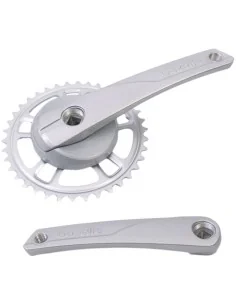 Crankstel 38T Gazelle 170mm voor vierkante as - zilver