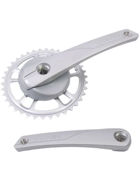 Crankstel 38T Gazelle 170mm voor vierkante as - zilver