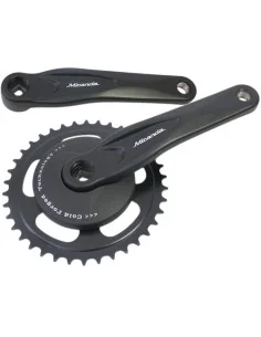 Crankstel 38T Miranda Alfa 1 voor 3/32" ketting - met 95mm disc - zwart