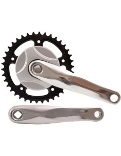 Crankstel 38T met 170mm crankarm -  aluminium - zilver