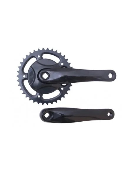 Crankstel 38T met 170mm crankarm - aluminium - zwart